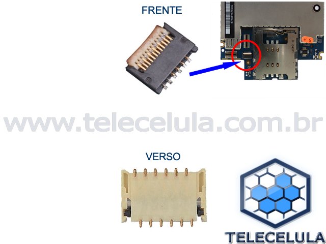 Sem Imagem - CONECTOR FPC DA PCI APPLE IPHONE 3G, 3GS FLEX CABLE UDIO, PROXIMIDADE, ALX.