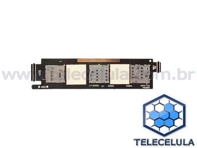 Sem Imagem - FLEX CABLE DO CONECTOR DE SIM CARD E MICRO SD ZENFONE 6, A600CG.