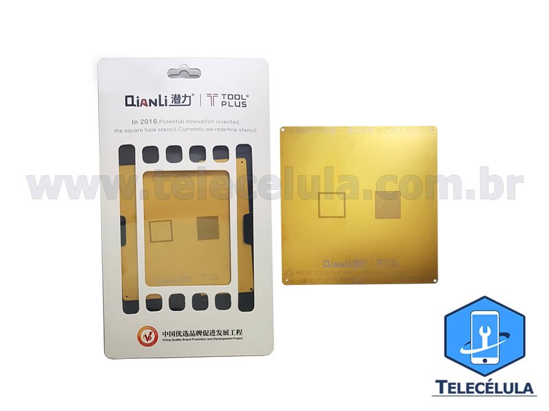 Sem Imagem - GOLD STENCIL QIANLI MODELO 3D CPU A8 REBALLING COMPATVEL IPHONE 6, 6P PROFISSIONAL