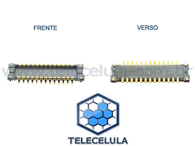 Sem Imagem - CONECTOR FPC DA PLACA DO FLEX DO LCD APPLE IPHONE 4 E 4S