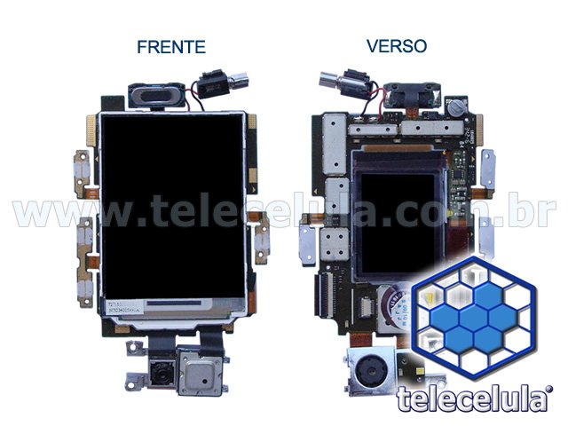 Sem Imagem - LCD MOTOROLA V6 INTERNO E EXTERNO ORIGINAL