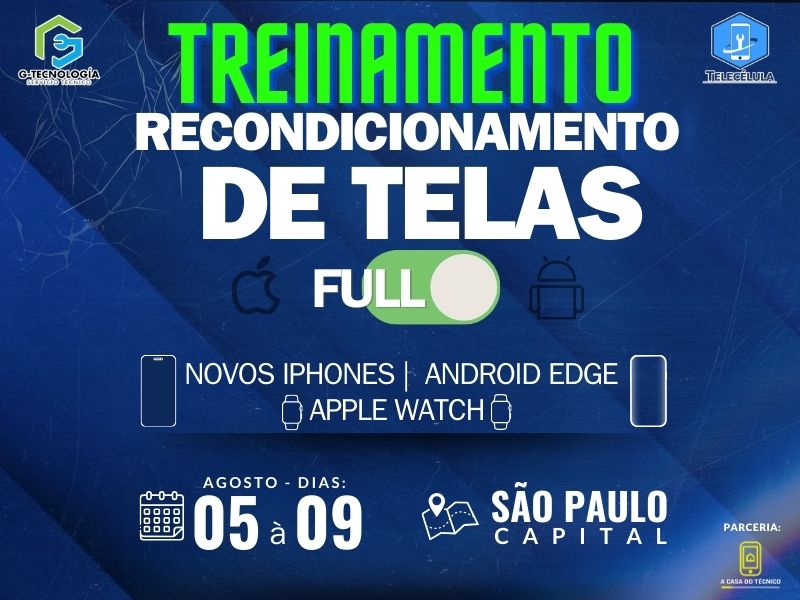 Sem Imagem - TREINAMENTO INTERNACIONAL LENTES FLAT & EDGE, FULL NOVOS MODELOS IPHONES, SAMSUNG EM SO PAULO.