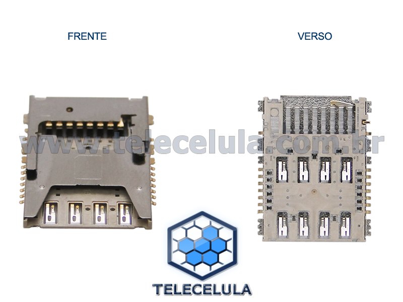 Sem Imagem - CONECTOR DE SIM CARD E MICRO SD COMPATVEL COM SAMSUNG G360, SM-G360 WIN 2 DUOS