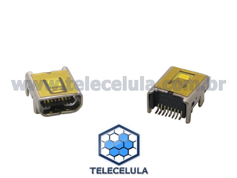 Sem Imagem - CONECTOR DE CARGA DADOS MINI USB USB01F008G5K04