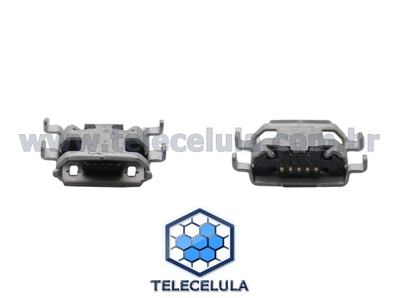 Sem Imagem - CONECTOR CARGA DADOS MICRO USB PARA ZTE GRAND S, ALACATEL OT4010, 4012, 4030, 4033, 5035, 6033 .