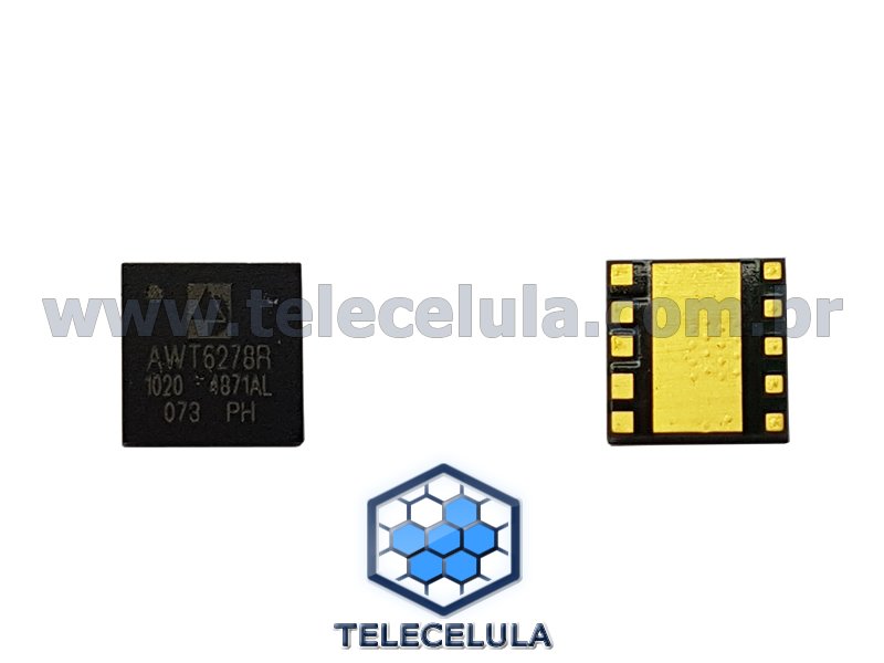 Sem Imagem - CIRCUITO INTEGRADO TRANSMISSOR DE POTNCIA DE RF, PA AWT6278 WCDMA, HSPA E PCS-BAND, 3 GERAO