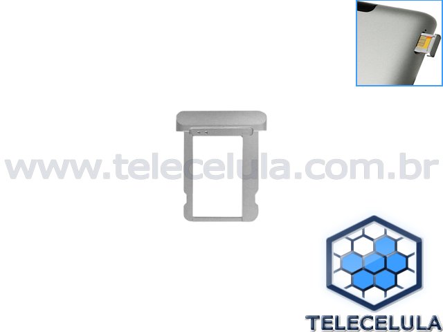 Sem Imagem - CONECTOR, SUPORTE, PORTA MICRO SIM CARD PARA IPAD 2 E 3.