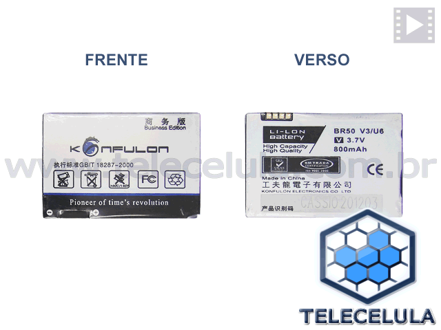 Sem Imagem - SUPER BATERIA MOTOROLA (BR-50) V3, V3I, U6, MS500 E OUTROS