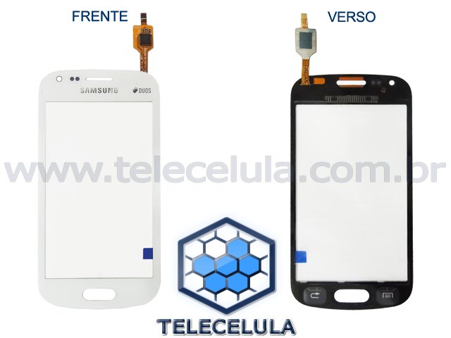 Sem Imagem - VISOR COMPATVEL COM SAMSUNG GT-S7562L GALAXY S DUOS BRANCO, TELA COM TOUCH SCREEN
