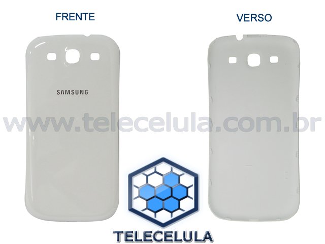 Sem Imagem - TAMPA DE BATERIA SAMSUNG I9300 GALAXY SIII S3 ORIGINAL (BRANCO)