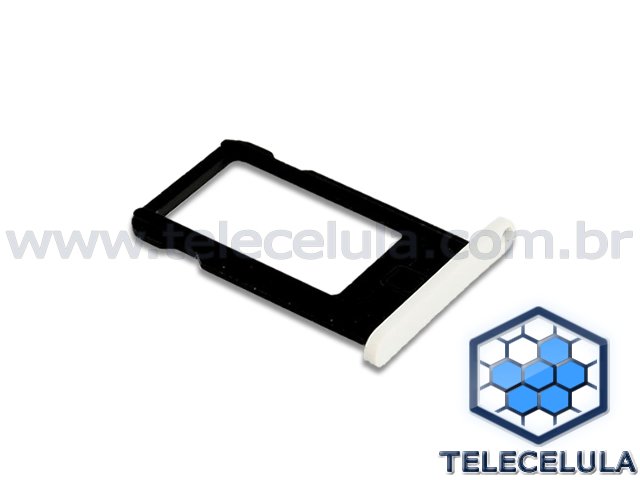 Sem Imagem - PORTA NANO SIM CARD APPLE IPHONE 5C BRANCO