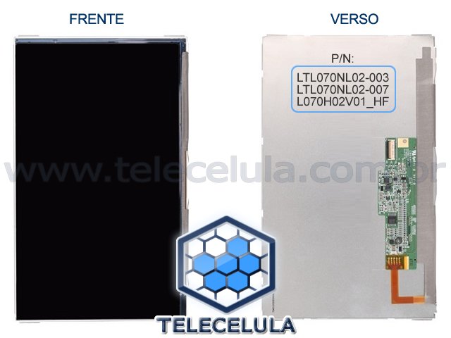 Sem Imagem - LCD TABLET SAMSUNG GALAXY TAB P3100, P3110, P6200, P6210, T210, T211 ORIGINAL