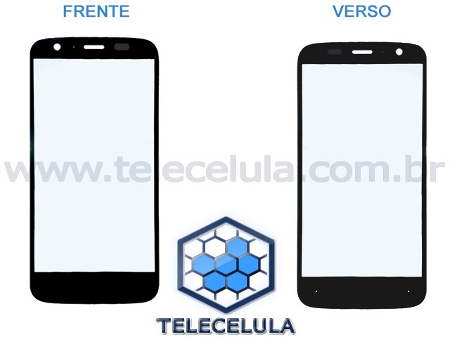 Sem Imagem - VISOR TELA LENTE COMPATVEL COM MOTOROLA MOTO G XT1032, XT1033 SEM TOUCH SCREEN PRETO