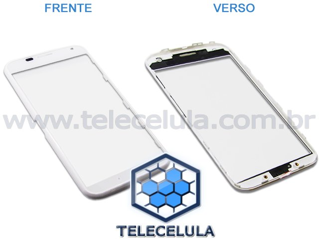 Sem Imagem - VISOR LENTE COMPATVEL COM MOTOROLA MOTO X XT1058, XT1060 COM FRAME SEM TOUCH SCREEN BRANCO