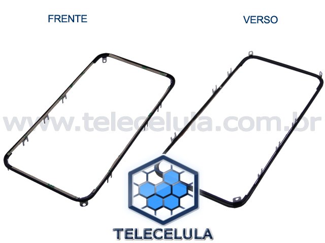 Sem Imagem - FRAME PRETO DO LCD E TOUCH APPLE IPHONE 4S