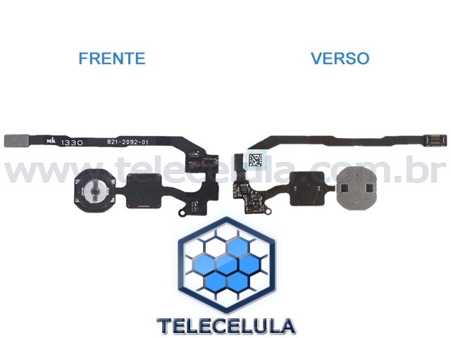 Sem Imagem - FLEX HOME IPHONE 5S SEM SENSOR, NECESSRIO SOLDAR FINGER ID ANTIGO NO FLEX CABLE NOVO.