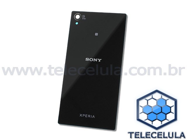 Sem Imagem - TAMPA TRASEIRA VIDRO SONY XPERIA Z1 PRETA ORIGINAL