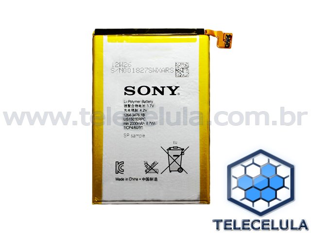 Sem Imagem - BATERIA SONY XPERIA ZQ C6502, C6503, C6506, LIS1501ERPC ZL ORIGINAL.