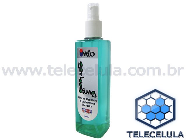 Sem Imagem - INFO GERBAC FUNG LIMPA TECLADOS E ELETR�NICOS EM GERAL A��O PROFUNDA COM BACTERICIDA, GERMICIDA.