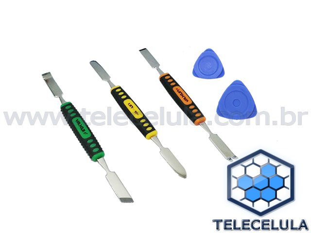 Sem Imagem - KIT DE 03 ESPTULAS AO KS-1475 E CHAVE PLSTICA PARA DESMONTAGEM DE CELULAR, SMARTPHONES E TABLETS