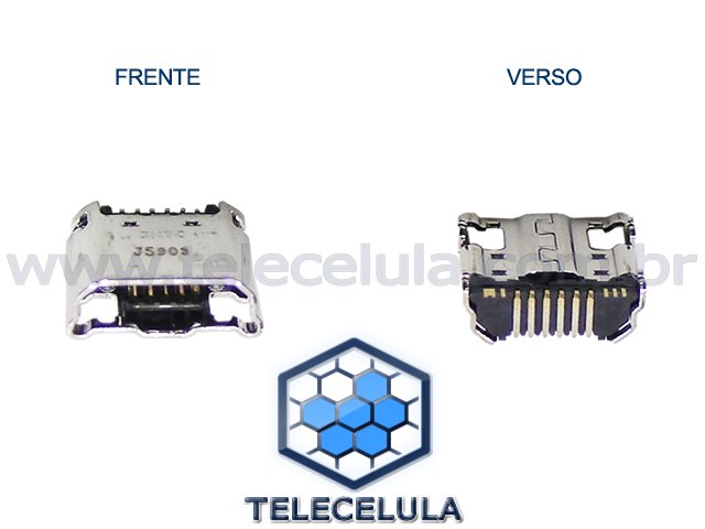 Sem Imagem - CONECTOR DE CARGA DADOS PARA SAMSUNG TAB3, TAB 3, T211, T210, P3200.