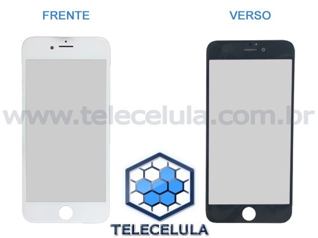 Sem Imagem - VISOR COMPATVEL COM APPLE IPHONE 6 PLUS BRANCO SEM TOUCH SCREEN E LCD GENRICO