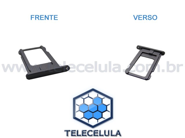 Sem Imagem - GAVETA SIM CARD PORTA NANO SIM CARD (SIM TRAY) APPLE IPHONE 6 CINZA