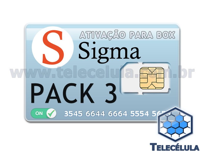 Sem Imagem - ATIVAO SIGMA PACOTE 3 PARA SIGMA BOX OU SIGMA KEY (SEM SUPORTE)