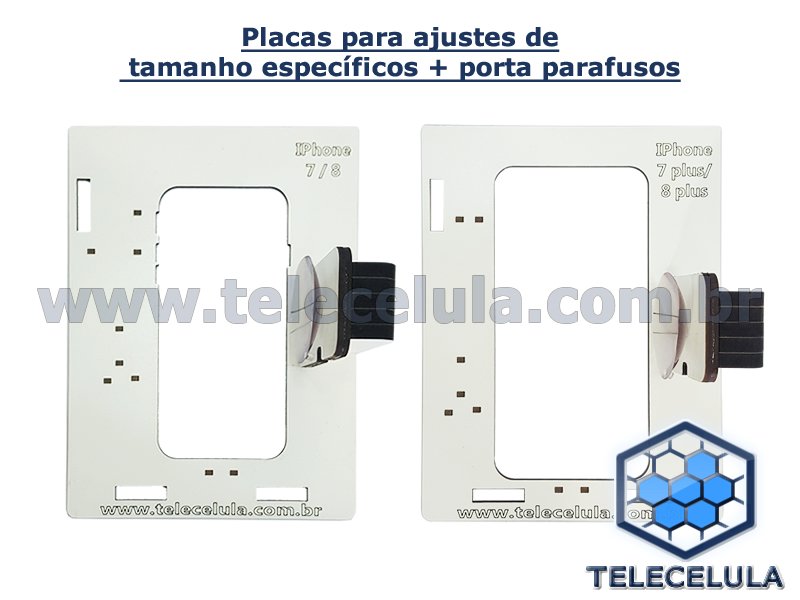 Sem Imagem - NOVA BASE FIXADORA DO LCD PARA REPAROS IDEVICES 5, 5C, 5S, SE, 6, 6P, 6S, 6SP, 7, 7P, 8, 8P COM LED