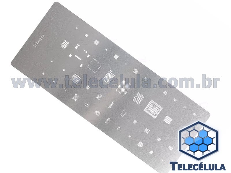 Sem Imagem - KIT DE STENCIL DE RETRABALHO PARA REBALLING BGA IPHONE 8, 8 PLUS, X