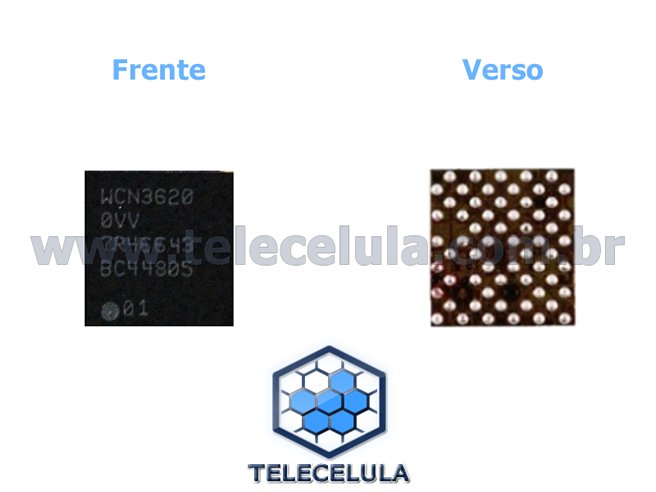 Sem Imagem - CIRCUITO INTEGRADO WI-FI E BLUETOOTH WCN3620 - 0VV QUALCOMM PARA MOTO G