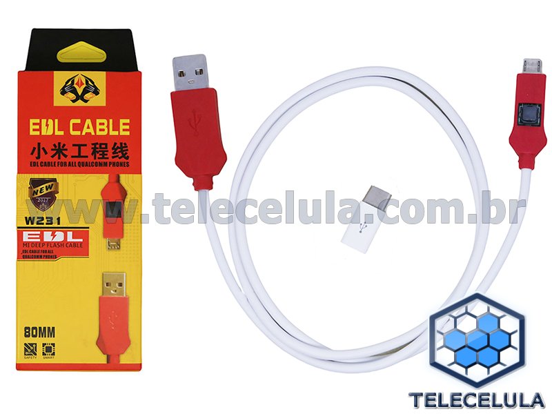 Sem Imagem - CABO DE SERVIO XIAOMI EDL W231 CABLE PARA COLOCAR EM FLASH MODE TIPO C