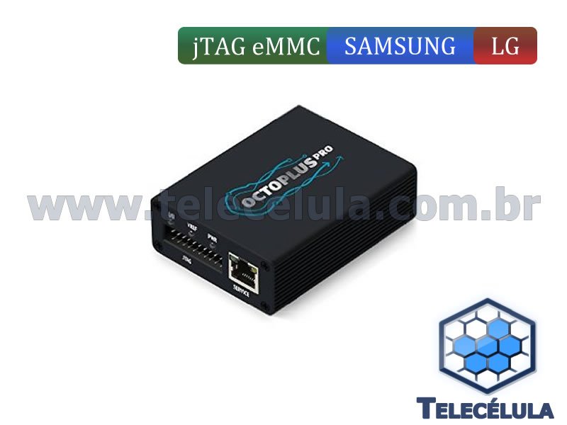 Sem Imagem - OCTOPLUS PRO BOX COM ATIVAO SAMSUNG + LG + EMMC + JTAG E KIT DE CABOS