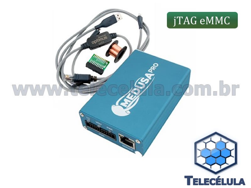 Sem Imagem - MEDUSA PRO COM SMART CARD (ATIVADO JTAG E EMMC) + PINOS ADAPTADOR PARA EMMC JTAG SOFTWARE AVANADO