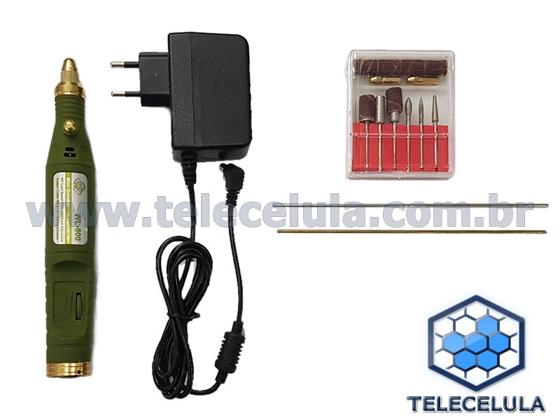 Sem Imagem - MICRO RETFICA WL-800 ERRO 9 CPU IPHONE COM ACESSRIOS 16 PEAS MINI 110V - 220V