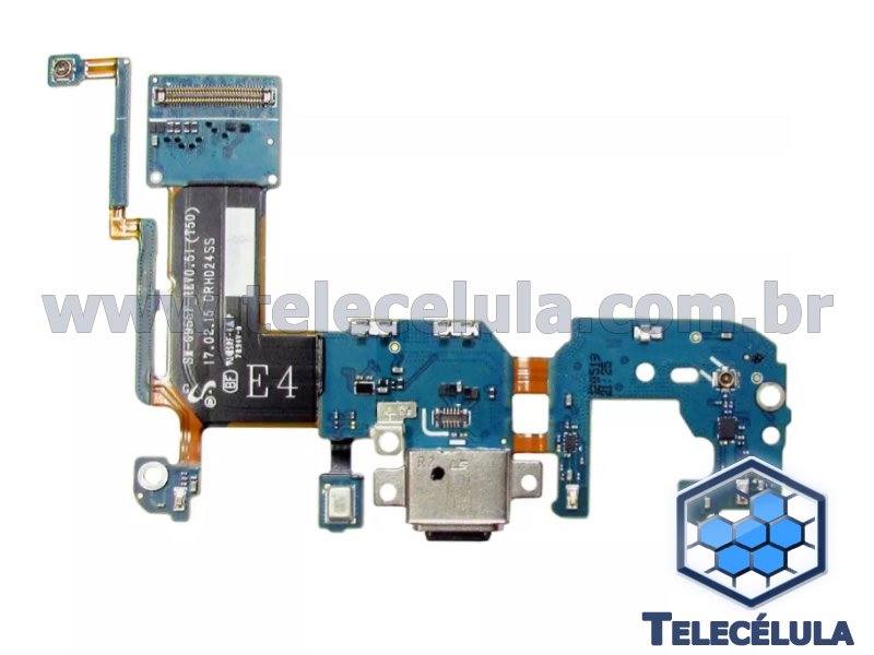 Sem Imagem - FLEX CABLE DE CARGA, DADOS SAMSUNG S8 PLUS SM-G955F, G955F GENRICO