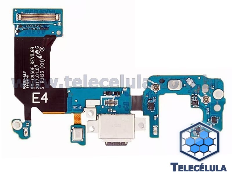 Sem Imagem - FLEX CABLE DE CARGA, DADOS SAMSUNG S8 SM-G950F, G950F GENRICO