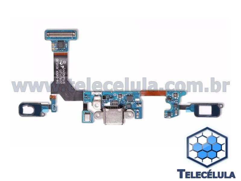 Sem Imagem - FLEX CABLE DE CARGA, DADOS SAMSUNG S7 SM-G930F, G930F GENRICO