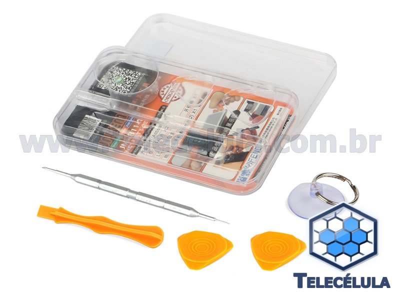 Sem Imagem - KIT DE CHAVES JM-8114 JAKEMY 5 EM 1 FERRAMENTAS PARA APPLE IPHONE IPAD