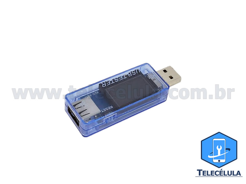 Sem Imagem - MULTIMEDIDOR USB TESTE VOLTMETRO E AMPERMETRO, MEDIDOR DE CORRENTE, TEMPODETECTOR DE CARGA KMS-20