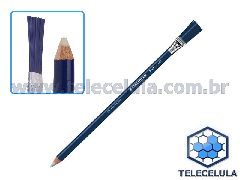 Sem Imagem - LPIS BORRACHA, ERASER COM PINCEL PARA LIMPEZA ESD PONTA DUPLA STAEDTLER GERMANY