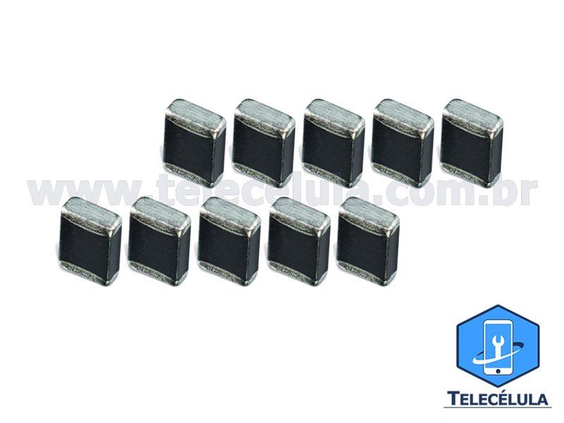 Sem Imagem - KIT DE 10 INDUTORES BOBINA DE 4.7NH MULTILAYER 400MA, 0.13 OHM, 0402 (1005 METRIC) MLK1005S4N7JT000