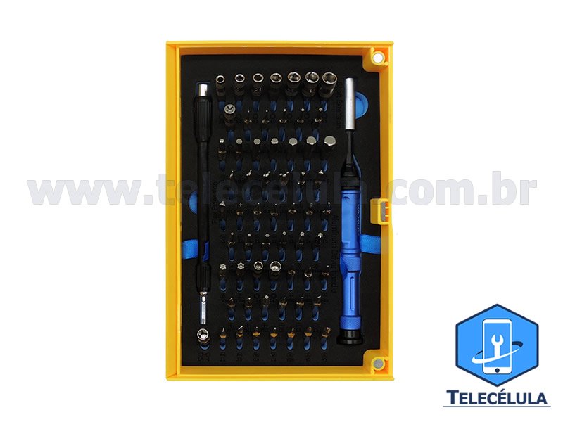 Sem Imagem - JOGO DE CHAVES YAXUN PROFISSIONAL, MANUTENO MICRO ELETRNICOS EM GERAL YX-6021A 6021A,COM 63 PEAS