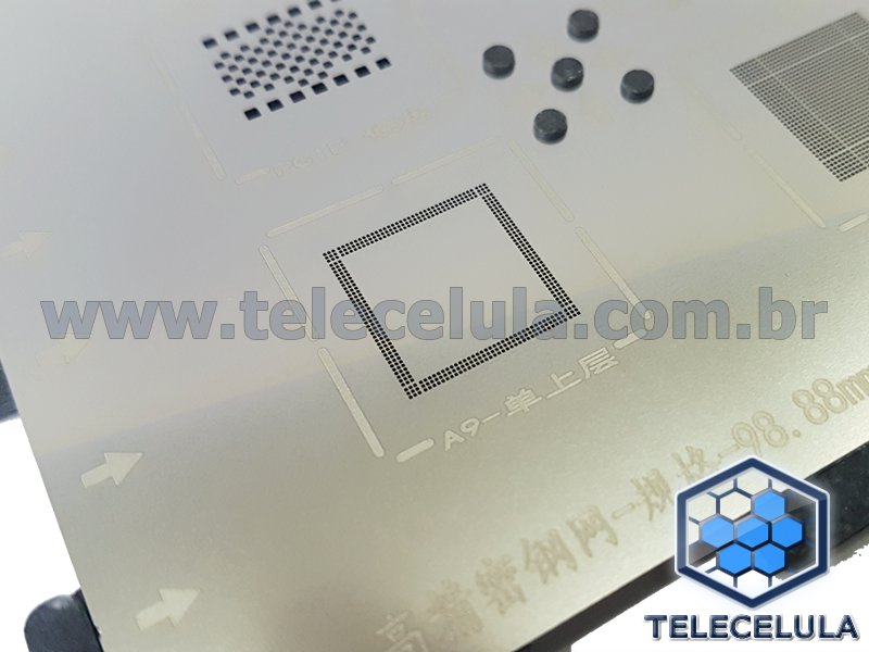 Sem Imagem - STENCIL 3D DE RETRABALHO CPU A9, SRAM, NAND E PM PARA REBALLING EM IPHONES 6S E 6S PLUS, 6SPLUS