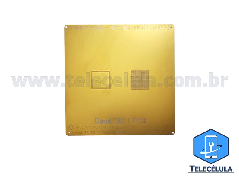 Sem Imagem - GOLD STENCIL QIANLI MODELO 3D CPU A8 REBALLING COMPATVEL IPHONE 6, 6P PROFISSIONAL