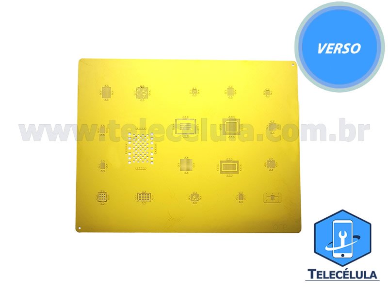 Sem Imagem - GOLD STENCIL QIANLI MODELO 3D IC6 REBALLING COMPATVEL IPHONE 6, 6P