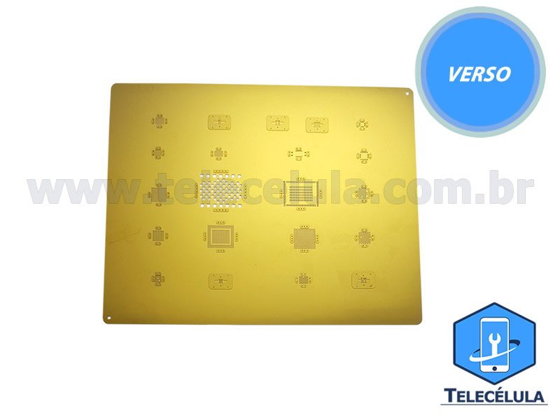 Sem Imagem - GOLD STENCIL QIANLI MODELO 3D IC6S REBALLING COMPATVEL IPHONE 6S, 6SP PROFISSIONAL