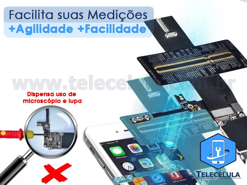 Sem Imagem - FLEX CABLE DE TESTE IBRIDGE QIANLI PARA IPHONE 6S - 4.7 ORIGINAL TELECLULA OFICIAL RESSELER