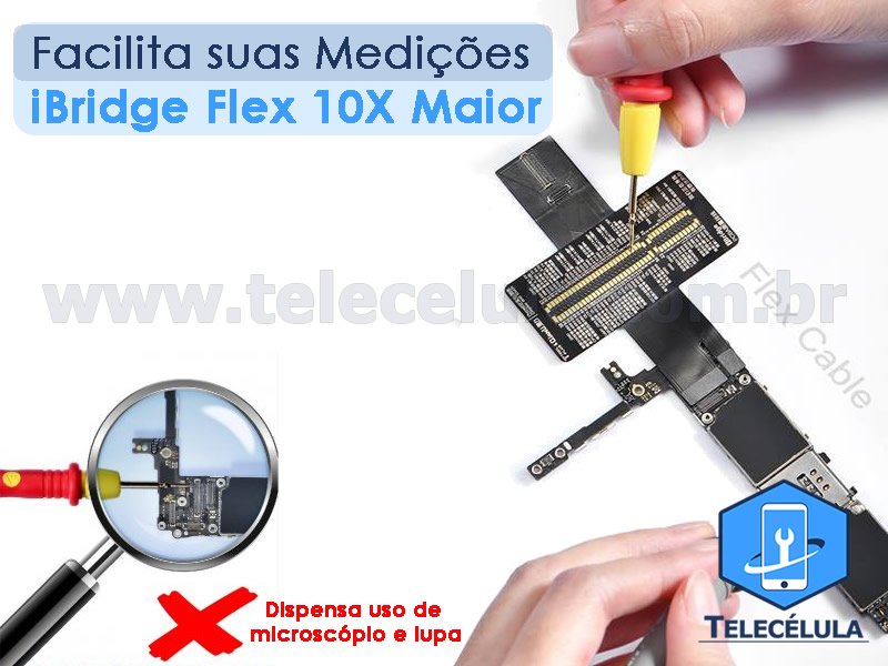 Sem Imagem - FLEX CABLE DE TESTE IBRIDGE QIANLI PARA IPHONE 6P - 5.5 ORIGINAL TELECLULA OFICIAL RESSELER