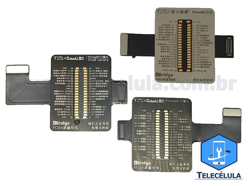 Sem Imagem - FLEX CABLE DE TESTE IBRIDGE QIANLI PARA IPHONE 6P - 5.5 ORIGINAL TELECLULA OFICIAL RESSELER